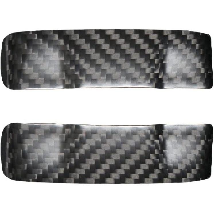 

JSWAN Real Carbon Fiber Safety Belt Buckle Decoration Cover Patch Shell for Tesla Model 3 (2017 to 2025) Model Y (2019 to 2025) Car Interior Dash Matte Black 2 pcs