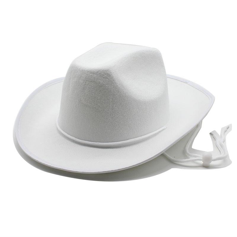 Розовая Серебристая Ковбойская Шляпа Женская Нетканая Корона Западная Ковбойская Шляпа Джазовая Шляпа-Цилиндр Инс M（56-59cm）