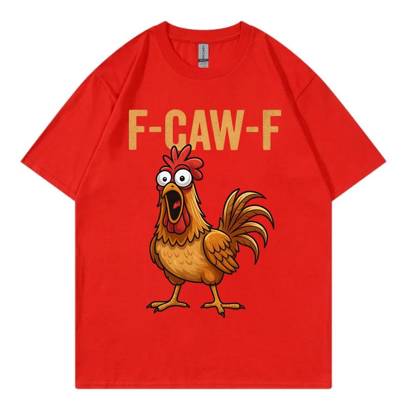 

FCawF Chicken Funny Tshirt Men Women Clothing High Quality Fashion Short Sleeve Tshirts Summer Casual Loose Cotton T Shirts S