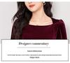Elegantes einärmeliges Retro-Samt-Bodycon-Meerjungfrauenkleid - Herbst 2025 Kollektion