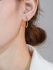LUMINA Fine Jewelry Trendy Classic Circle Gold Earrings 40mm Wide Spiral Au750 Pure Gold Hoops 18k Earrings Real Gold