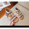 Neue Sommer-Mädchensandalen - Prinzessinnenschuhe im Bohemian-Stil mit weicher Sohle & Quasten für Kleinkinder & kleine Mädchen
