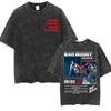 Wholesale Rap Bad Bunny DTMF World Tour Oversized Tshirt for Men Luxurious Fashionable Retro Washed Hiphop Pure Cotton Tshirt