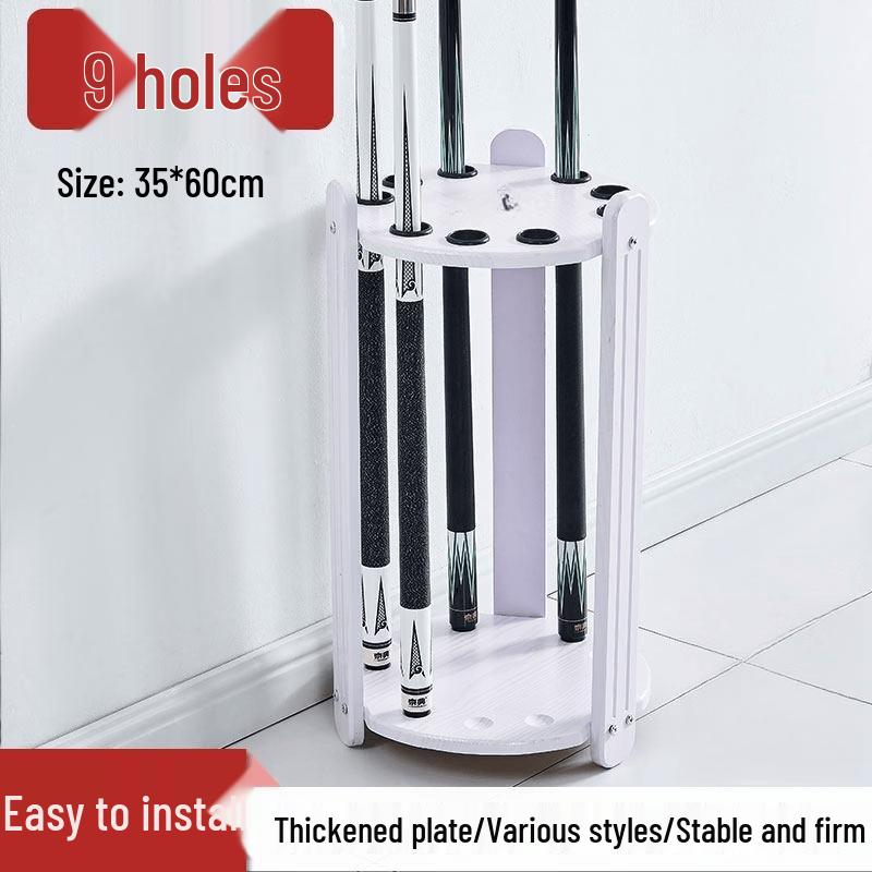 9-Hole Billiard Cue Rack