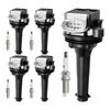 5x Ignition Coil Pack UF517+Spark Plugs For Volvo S60 2.5L L5 2012-2016