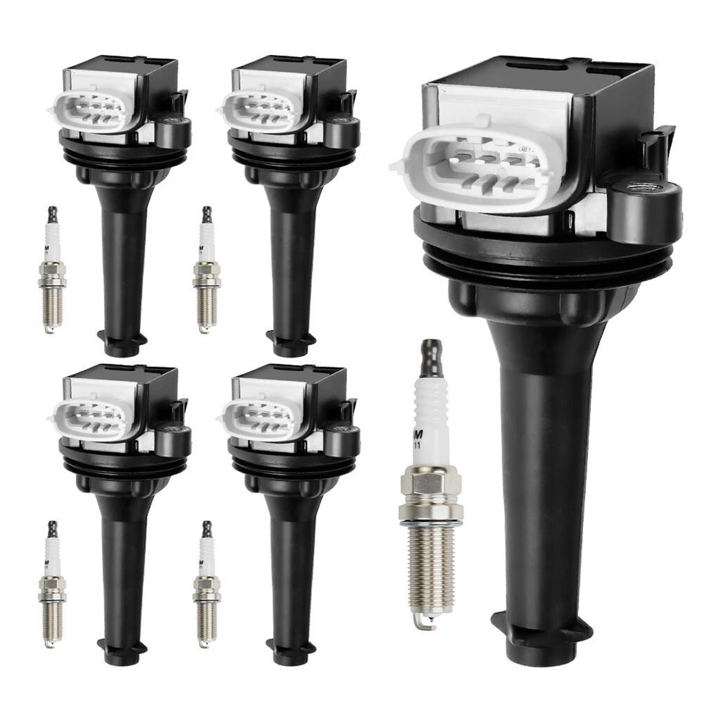 5x Ignition Coil Pack UF517+Spark Plugs For Volvo S60 2.5L L5 2012-2016