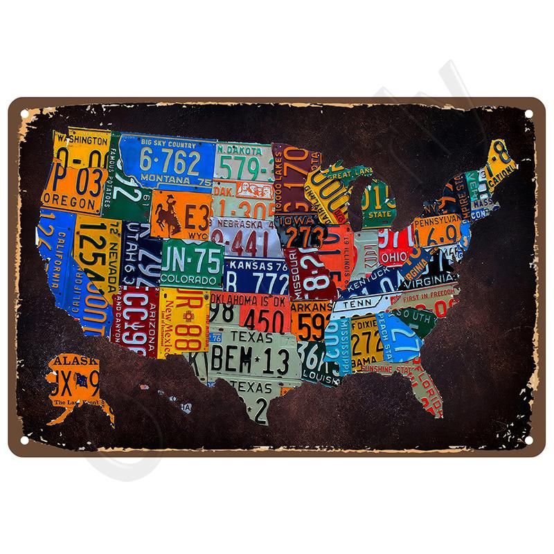 Retro Room Bathroom For Home Decor Items Tin Signs Metal Signs Vintage Wall Decorations Items Art Plate Posters Bar Accessories