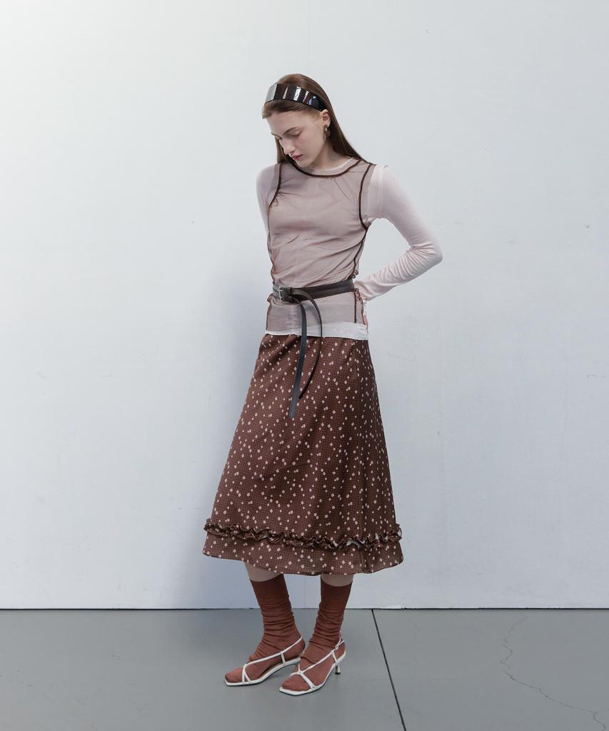Seuleubi Petal Dots Skirt_3 Color