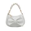Bow Mini Handbag Fashionable and Versatile Mini Bag New Korean Version Pearl Bow Bags Casual Handbag Exquisite Zipper Cute Bag