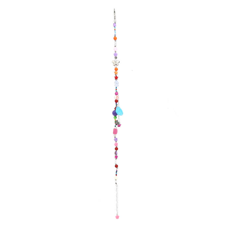Bohemian Vintage Women Colorful Beaded Star Necklaces Sweet Aesthetic Choker Statement Necklace Pendant Jewelry Gift