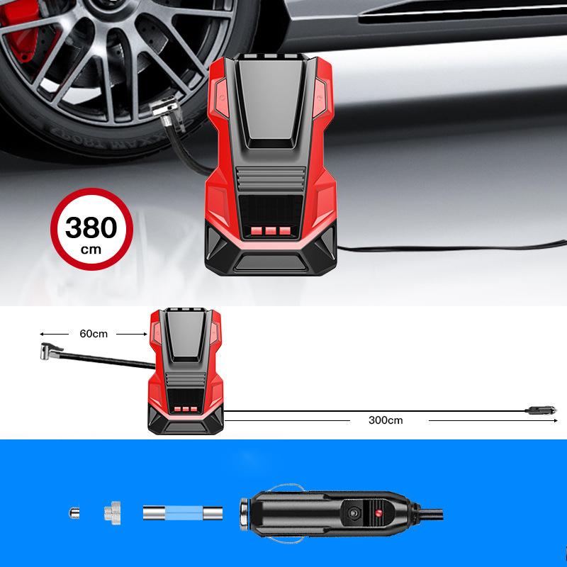 Car Tire Inflator Portable Air Compressor 150PSI Digital Air Pump AC220 DC12V with LED Light for Car Motorcycle Bicycle