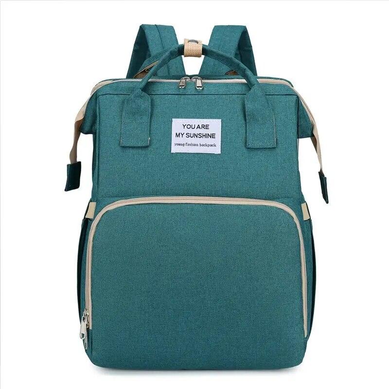 Baby Diaper Backpack Folding Crib Maternity Care Mommy Bag Large Capacity Going Out Picnic Travel Baby Lying Down Sleeping