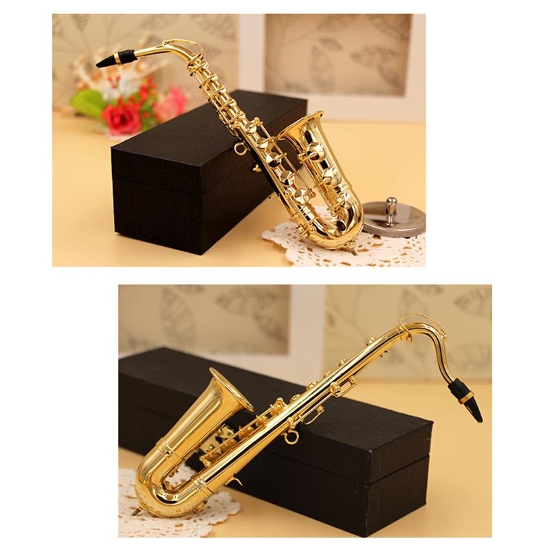 Mini Musical Instrument Miniature Dollhouse Model Mini Alto Saxophone Model