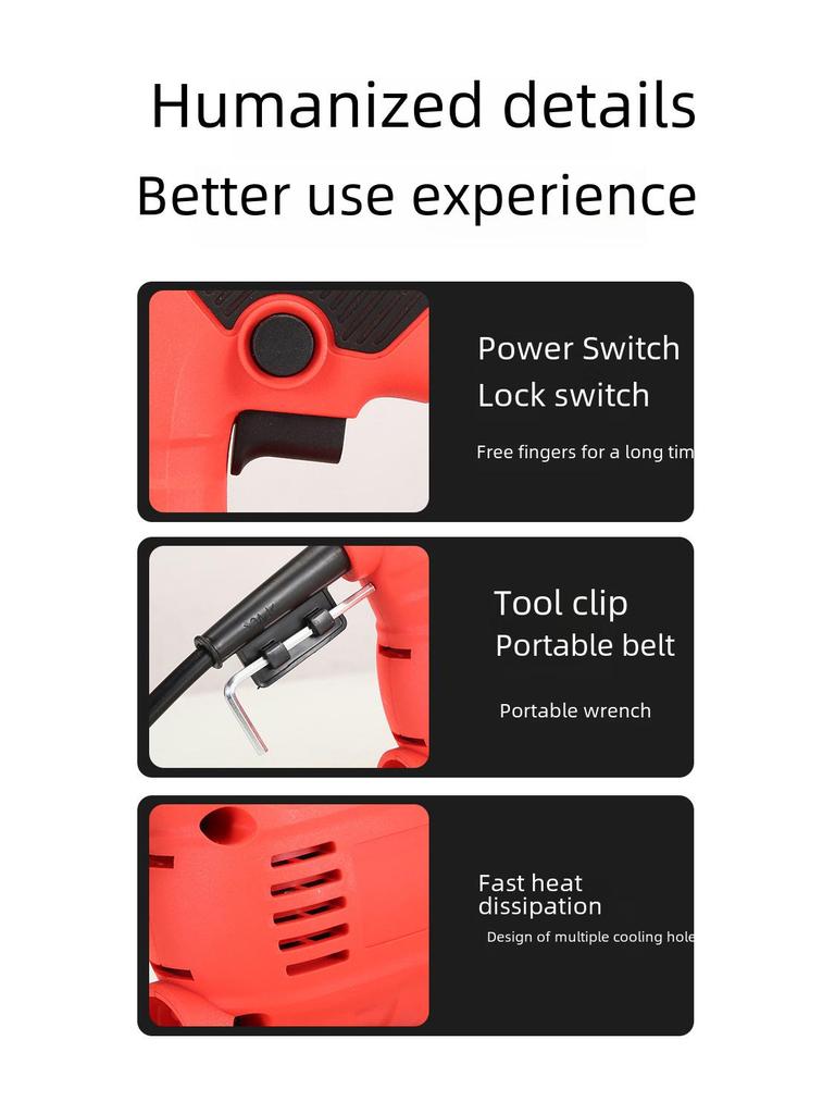 Electric Curve Saw: Portable Multi-Function Woodworking Tool for Manual or Powered Cutting