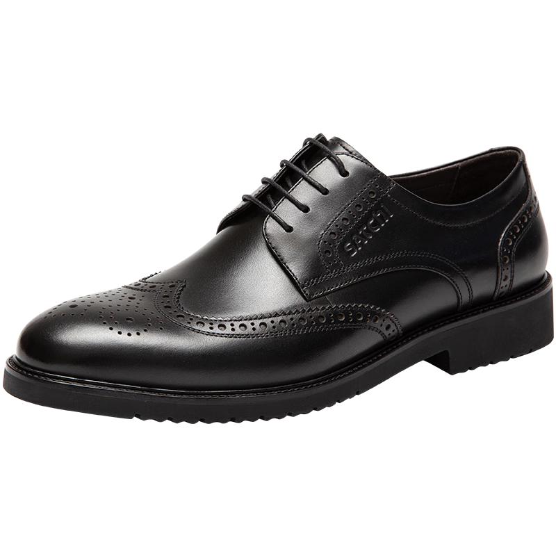 SATCHI Men s English Brogue Leather Dress Shoes 41