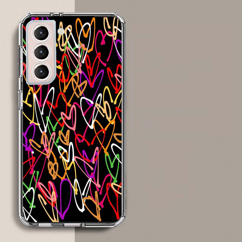 Love Your Heart Shape With Love Phone Case For Galaxy A14 A24 A34 A54 Samsung A02S A12 A22 A32 A42 A52 A72 A13 A33 A53 5G A03 A0