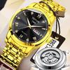 Fatilon Automatic Non-Mechanical Watch Tourbillon Luminous Waterproof Watch Men'S Pouch Drill Dial High-End Watch