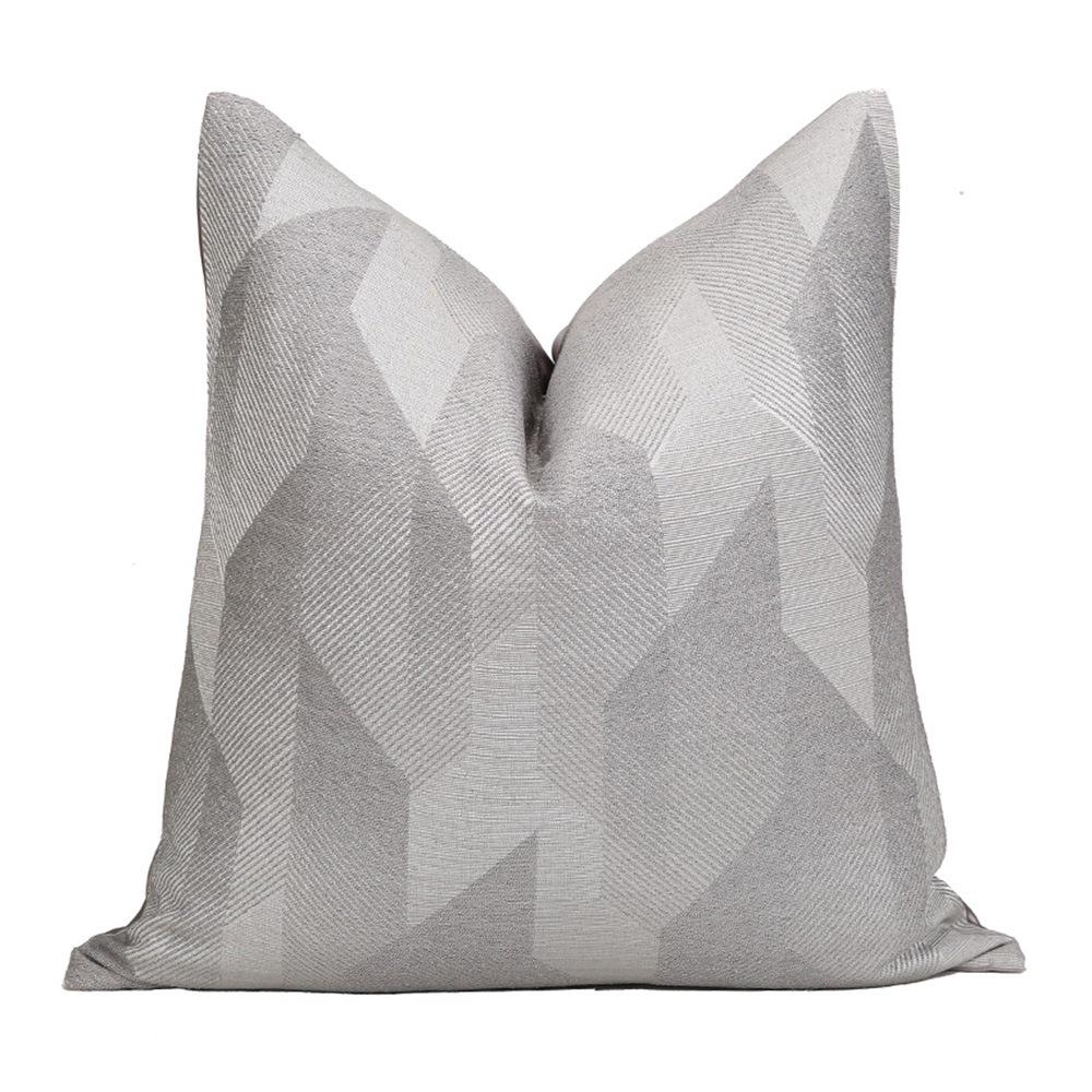 Custom Geometric Art Texture Jacquard Sofa Pillowcase - Decorative Soft Cushion Cover