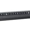 Aluminum Alloy Aluminum Cutting Ruler 30cm Black L Type Cutting Ruler Raised Grip with Non-Slip Backing Safety Ruler with Guard