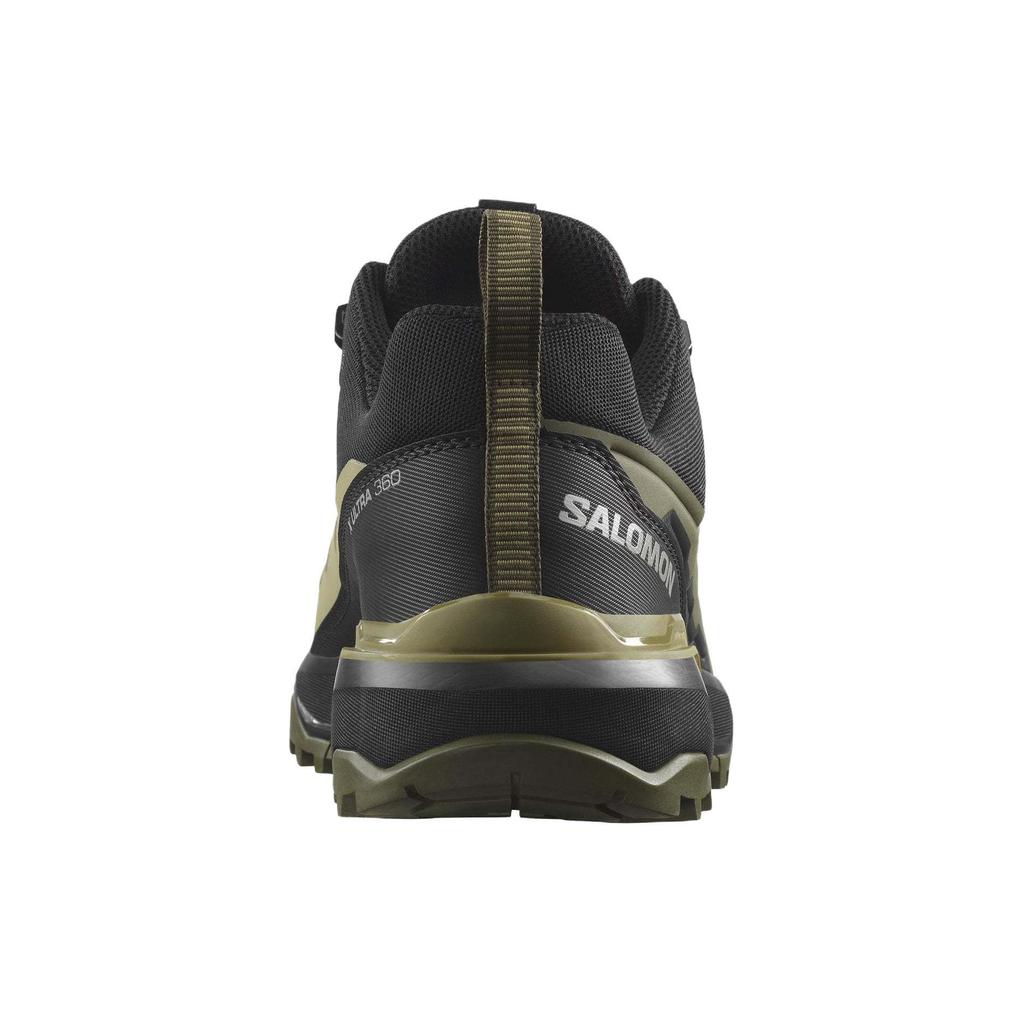 SALOMON X Ultra 360 Round Toe Non-Slip Low-Top Hiking Shoes Men Hiking Shoes Green Black 474560
