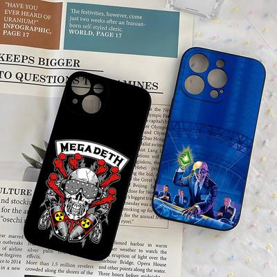 Rock Megadeth Music Phone Case For IPhone 17 Pro Max 16 15 14 Pro Max 13 11 X Xs Xr 8 7Plus Silicone Cover
