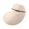 Beach Ladies Cycilng Big Brim Travel Empty Top Removable Sun Hat Women Cap Bucket Hat Fisherman Hat