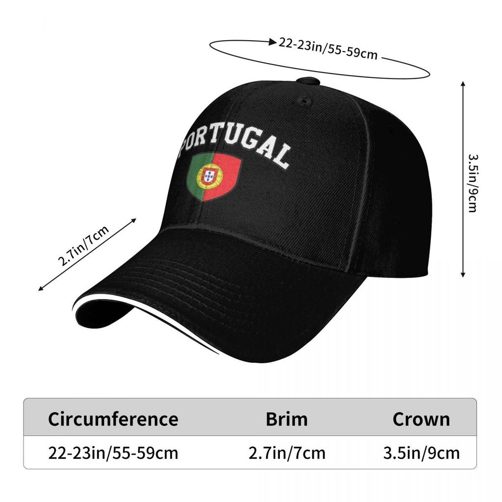 Portugal Supporters Flag Coat Of Arms Custom Baseball Caps Women Printing Male Beach Dad Hat Peaked Cap