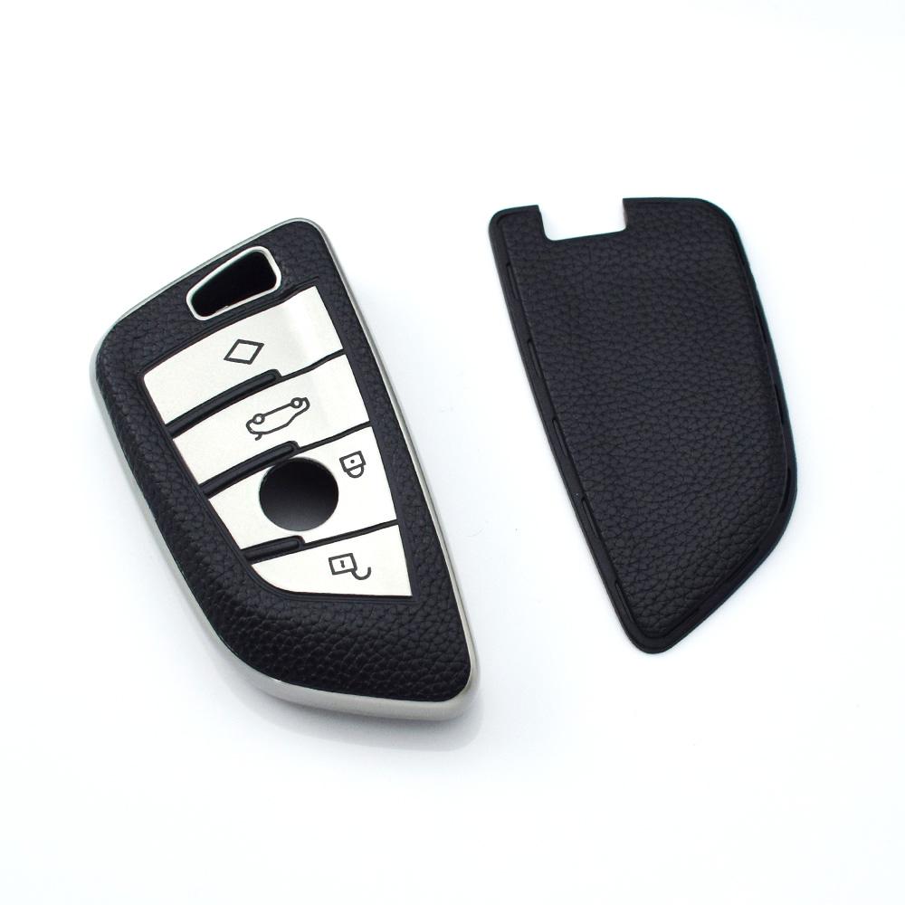 

Для BMW G20 G30 G11 F15 F16 G01 G02 F48 X1 X3 X5 X6 X7 1 3 5 6 7 серии TPU кожаный чехол для автомобильного ключа чехол Shell аксессуары серебряный