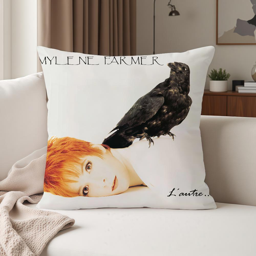 Singer MMylene Farmer Pillow Case Suitable For Bedrooms Living Rooms Cars Home Decoration