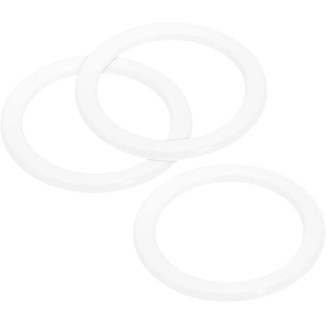 MECCANIXITY Gasket Seal Coffee Maker White Silicone Ring Replacement 42x55x2.2mm for 2-Cup Aluminium Coffee Pot, Pack of 3