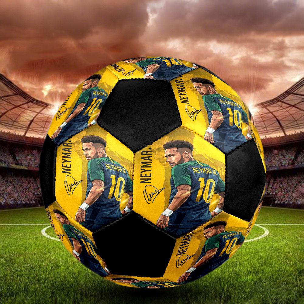 1 Stück Neymar Fußball Größe 5 Hallenfußball Mode Bunt Hinterhofspiel - Großartig für Sportfans Geschenk HE45