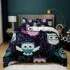 Owl Duvet Cover Twin King Queen Size Cartoon Owl Comforter Cover Bird Animal Bedding Set Boys Quilt Cover Polyester Quilt Cover