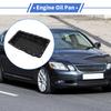 UXCELL No.3510650040 Engine Oil Pan Oil Pan Sump Transmission Oil Pan for Toyota for Lexus GS350 2007-2011 Steel Black