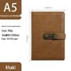Retro Style A5 Lockable Password Journal - Exquisite High-Design Notebook
