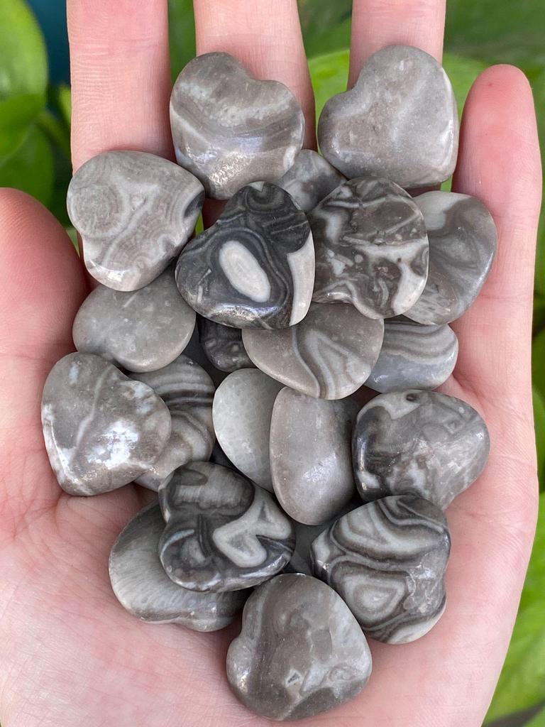 "Piedra de amor con forma de corazón de melocotón natural de 2 cm para manualidades: Cumpleaños, Decoración del hogar"
