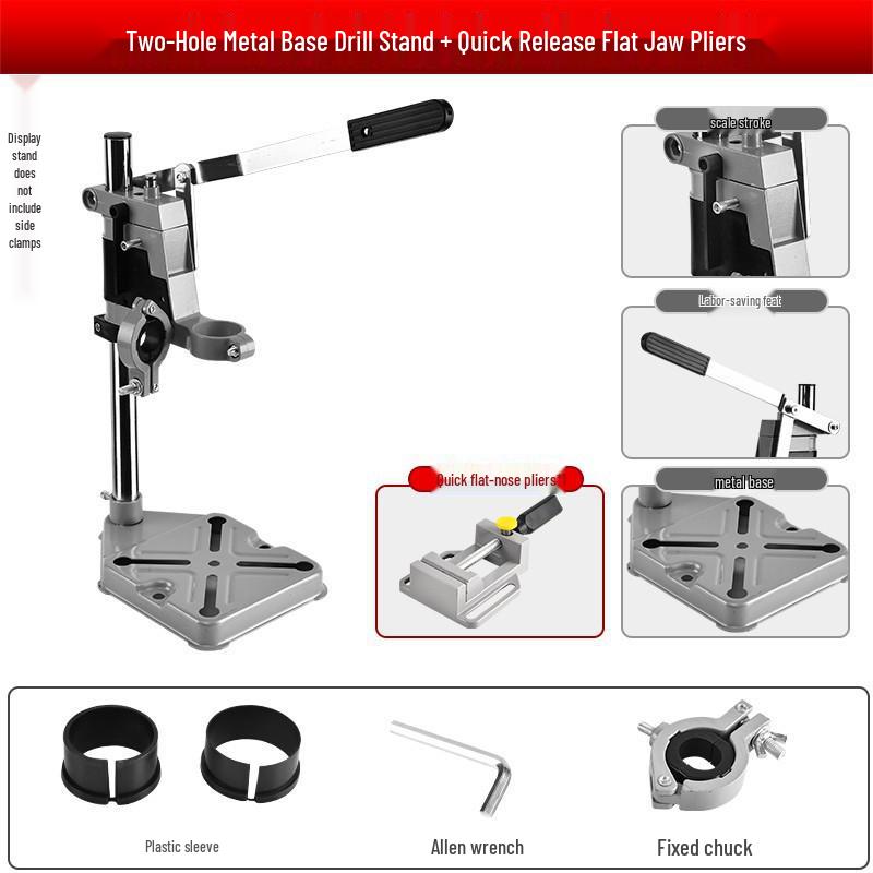Multifunctional Electric Drill Stand: Handheld To Bench Mini Pistol Drill & Micro Punching Tool for Household Use