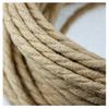 Vintage RopeTwisted gelb Elektrisches Kabel 2*0,75 mm Hanfseil WovenTextile WireTwisted Kabel Geflochtenes Retro Pendelleuchtenkabel