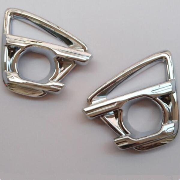 

Для CX-5 CX5 2015 2016 кузова автомобиля передняя противотуманная фара детекторная рамка палочка для стайлинга ABS хромированная крышка отделка палочек детали 2 шт. серебряный