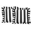 Luxury Striped Throw Pillow Cover Set Of 2pcs Invisible Zippered Design Pillowcase For Sofa Bed Outdoor Indoor Decors