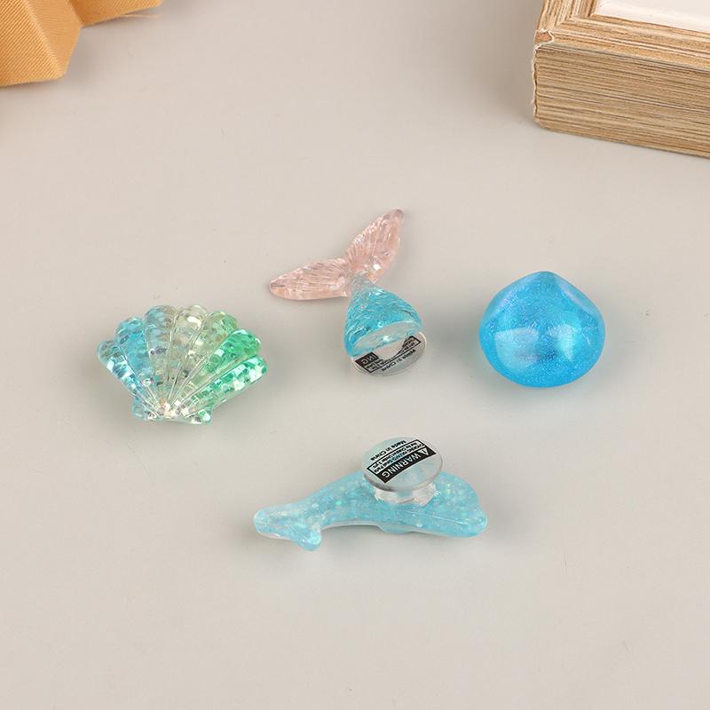 Blue Secret Starfish Shell Hole Shoe Buckle Accessories Decoration Removable Shoe Accessories For Girls Summer Shoes Diy Gift