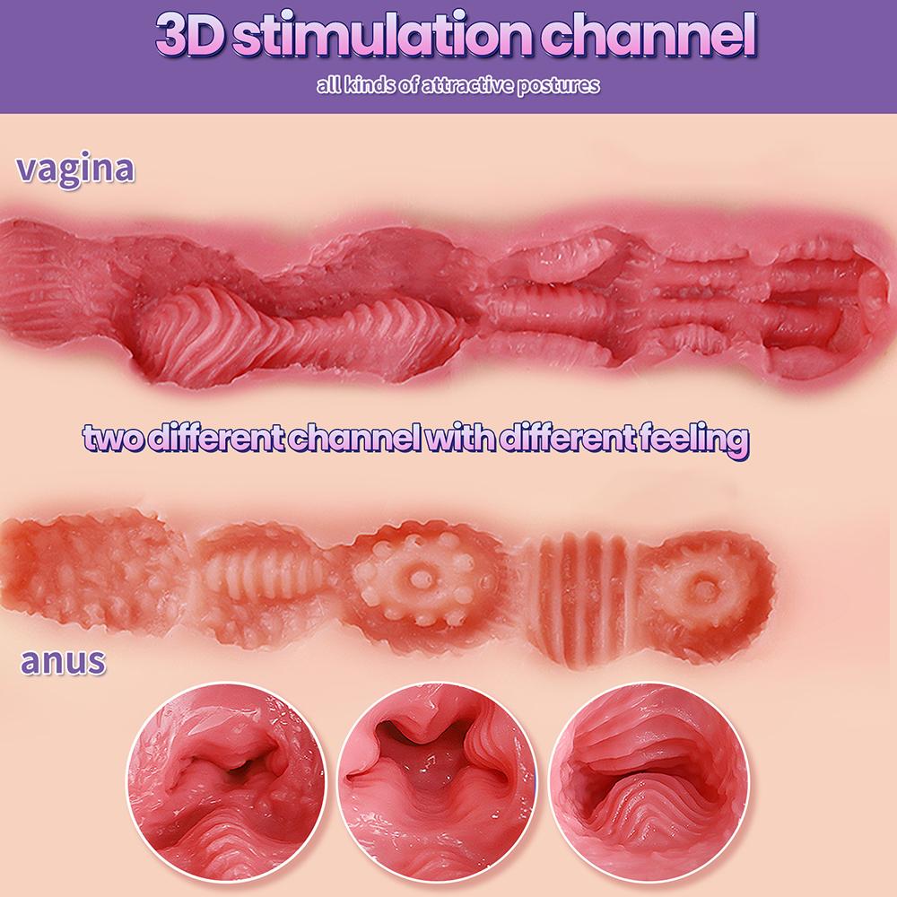 3D silikónová bábika Ženy Sexy telo pre dospelých Mužská masturbácia Bábika s veľkým zadkom Pre mužov Silikónová Big Ass Análna vagína Sexuálne hračky pre dospelých
