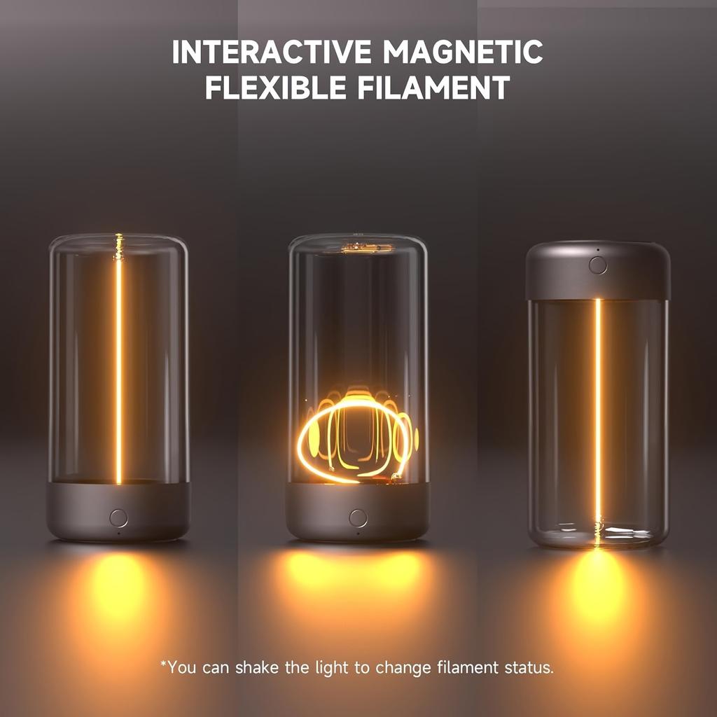 Minimalist Cordless LED Desk Lamp, Rechargeable, Portable, Ambient Mood Lighting