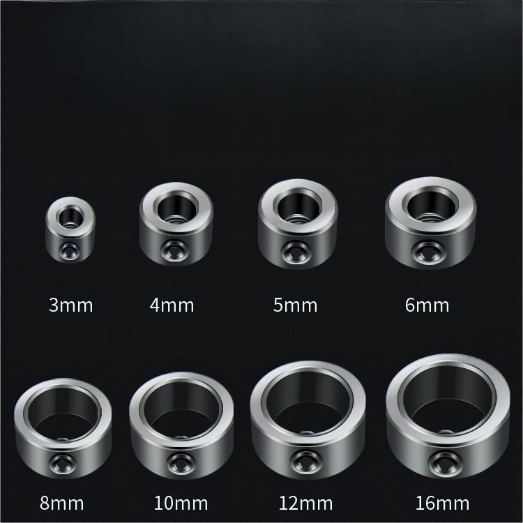 8PC Drill Stop Ring Set, 3-16mm Shank Positioning Ring, Solid Shank Depth Locator