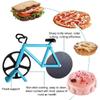 Stainless Steel Bicycle Pizza Cutter Bike Dual Slicer Chopper Home Kitchen