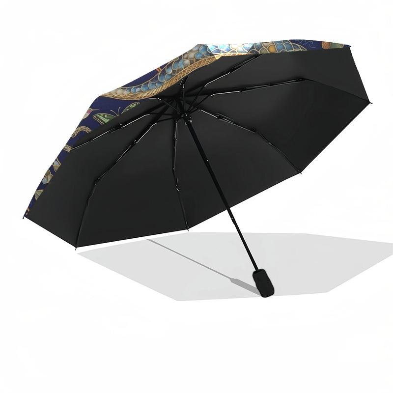 1pc Snake, floral, nature Umbrella with Plastic Handle,Compact & Stylish,Suitable for All Seasons YS331053