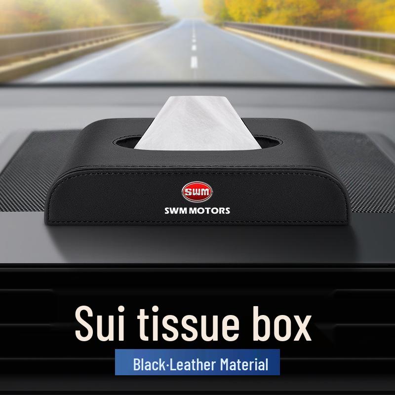 SWM Big Tiger EDiX Car Leather Tissue Box for Interior