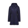 Autumn and winter light down jacket women's hooded medium and long thin slim portable jacket warm winter clothing