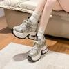Fashion 10CM Spring Women Platform Sneakers Autumn Breathable Wedges Casual Shoes High Heels Thick Sole Sneakers Woman Deportivas Mujer
