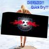 RB Leipzig Print Beach Towel, Large Soft Quick Dry Towel for Beach Camping Swimming