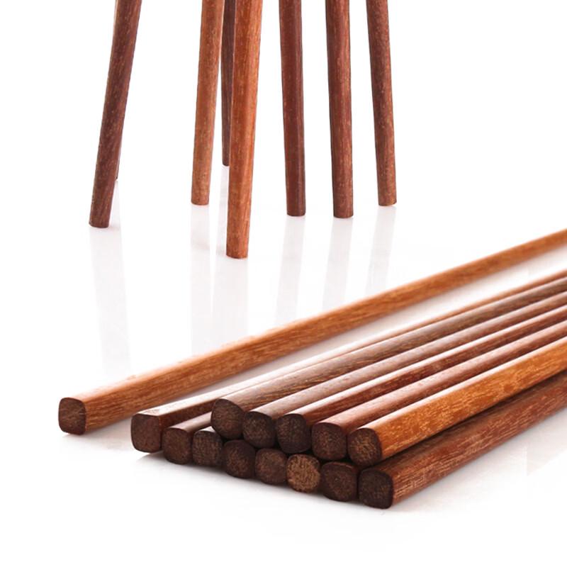 Duocai Red Sandalwood Chopsticks - 10-Pair Gift Set